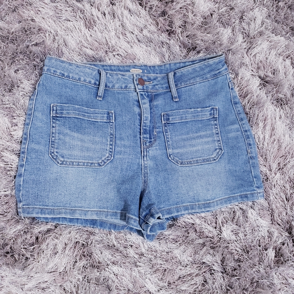 70's High Waisted Denim Shorts